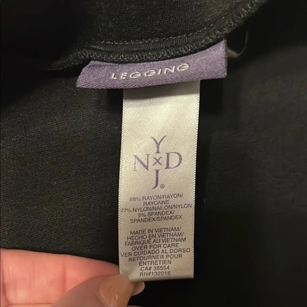 NYDJ Classic Black Legging Pants